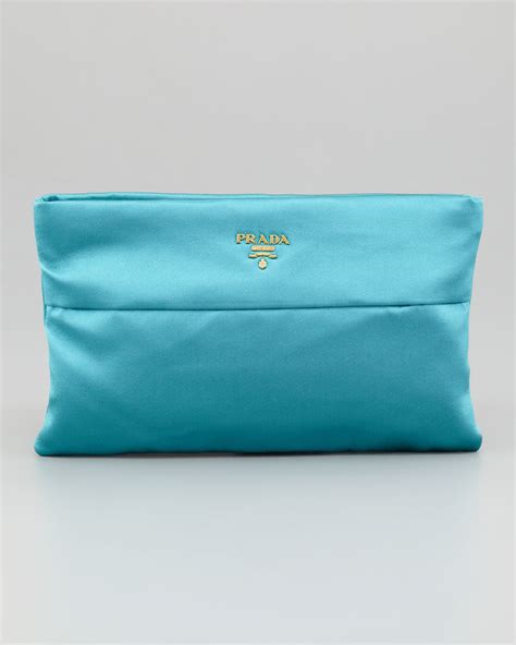 prada clutch blue